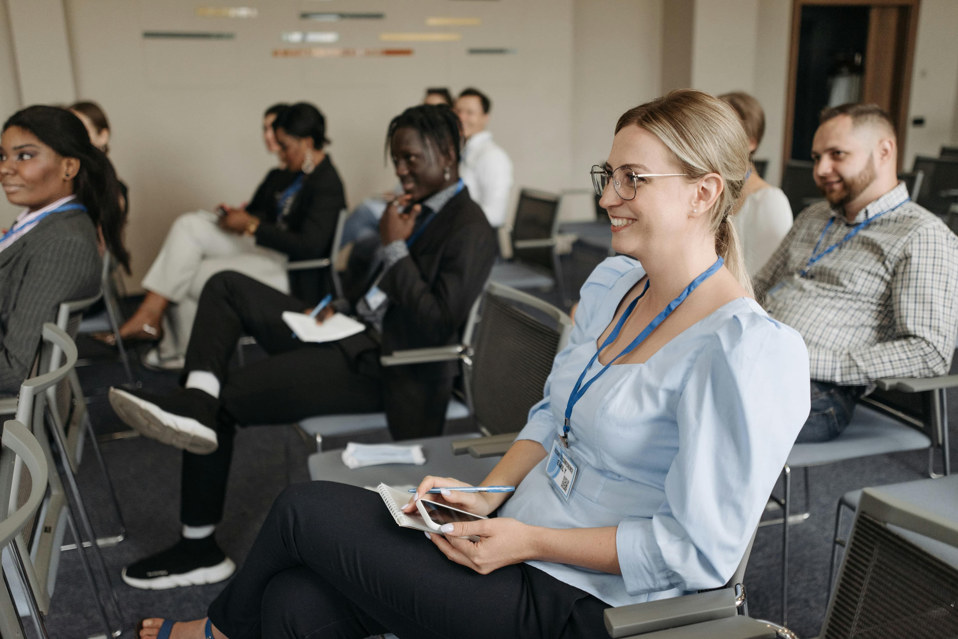 People attending a seminar