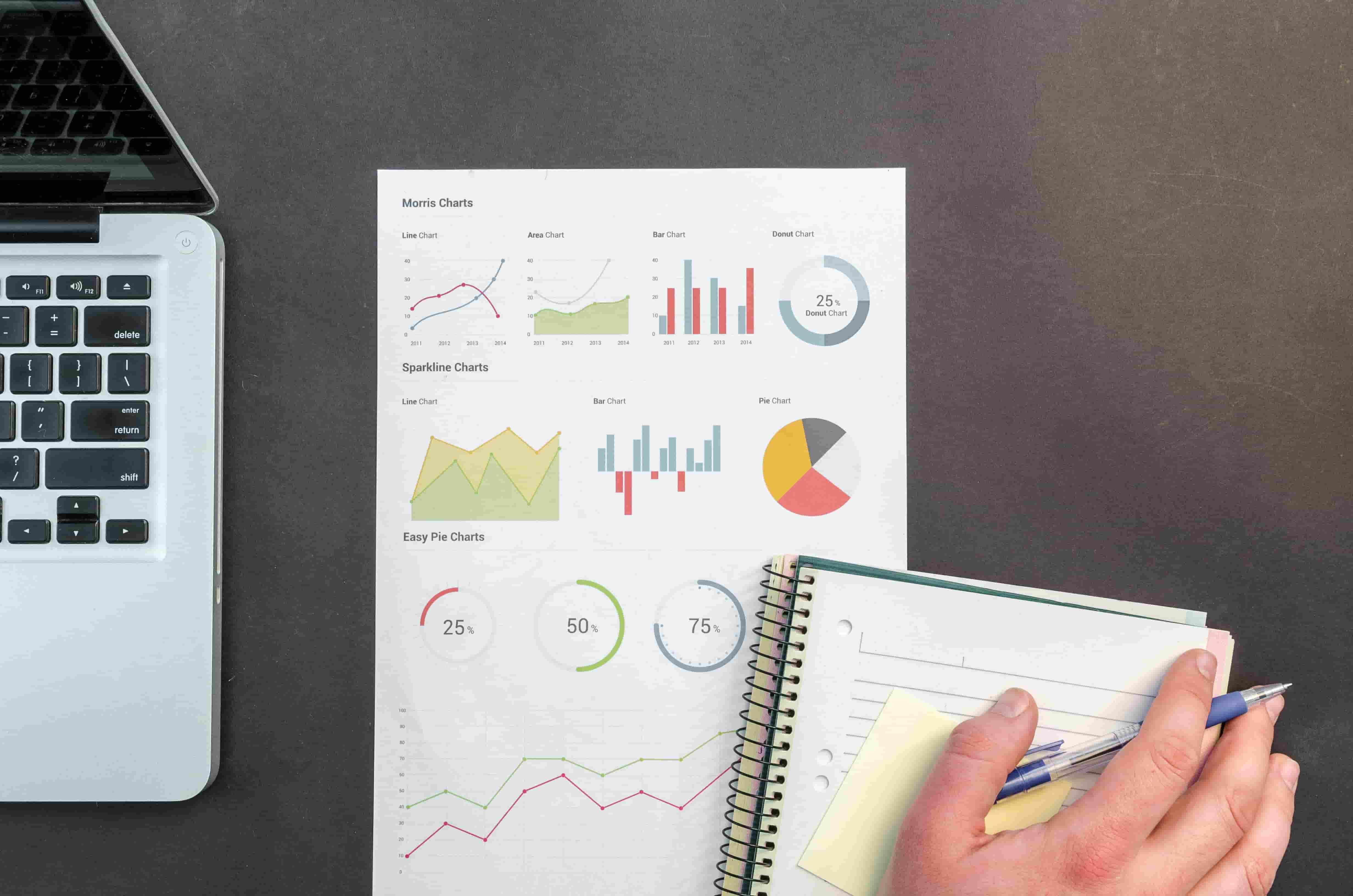 A paper with lots of graphs and charts